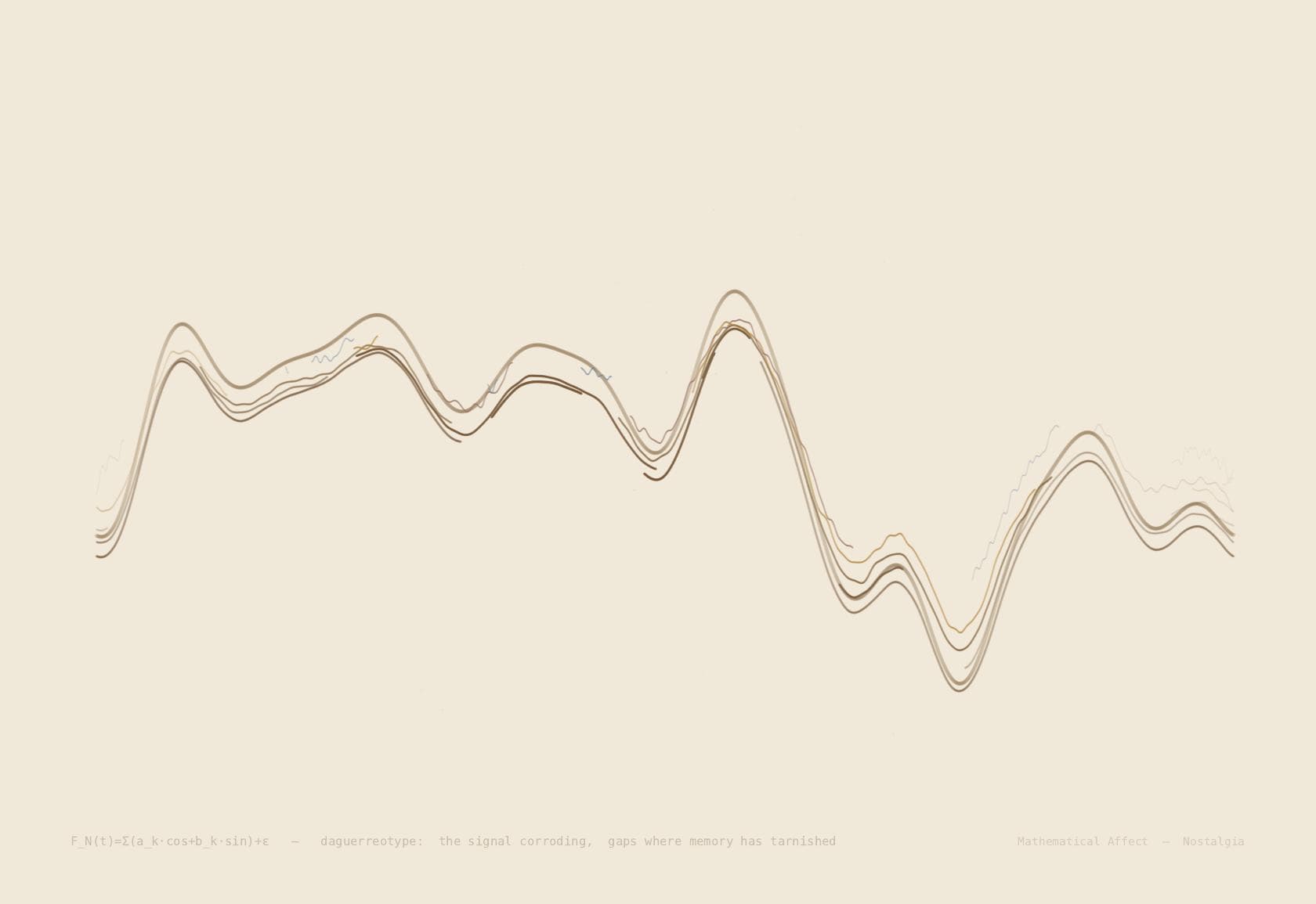 Daguerreotype — I(x,y,t) = I₀(x,y) · e^{-t/τ} + η(x,y)