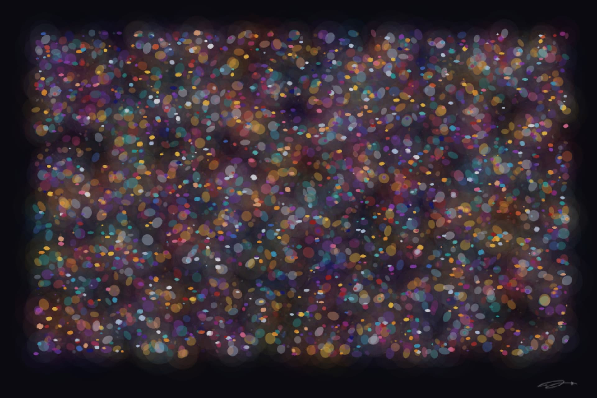 Deep Field — minimalist mathematical fine art print from the awe series by Geometry of Feeling