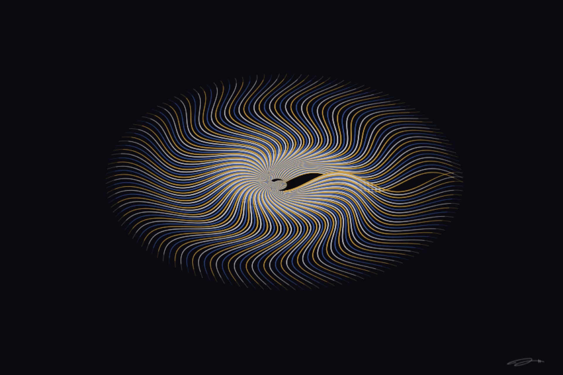 Radiance — minimalist mathematical fine art print from the awe series by Geometry of Feeling