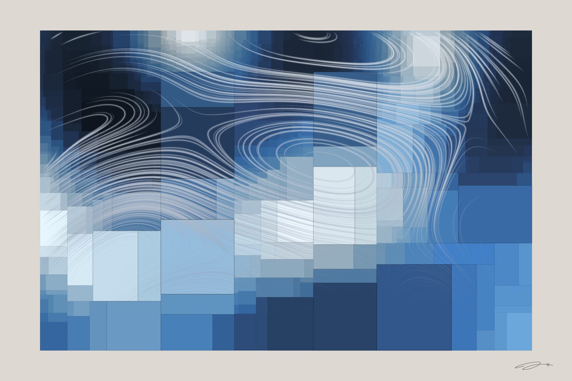 Clarity — minimalist mathematical fine art print from the comprehending series by Geometry of Feeling