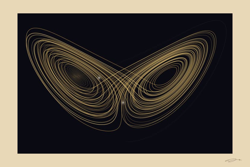 Lorenz — mathematical art print from the CONNECTION series by Geometry of Feeling