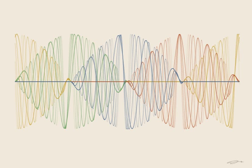 Seasons — mathematical art print from the CYCLES series exploring return, repetition, the pattern that comes back