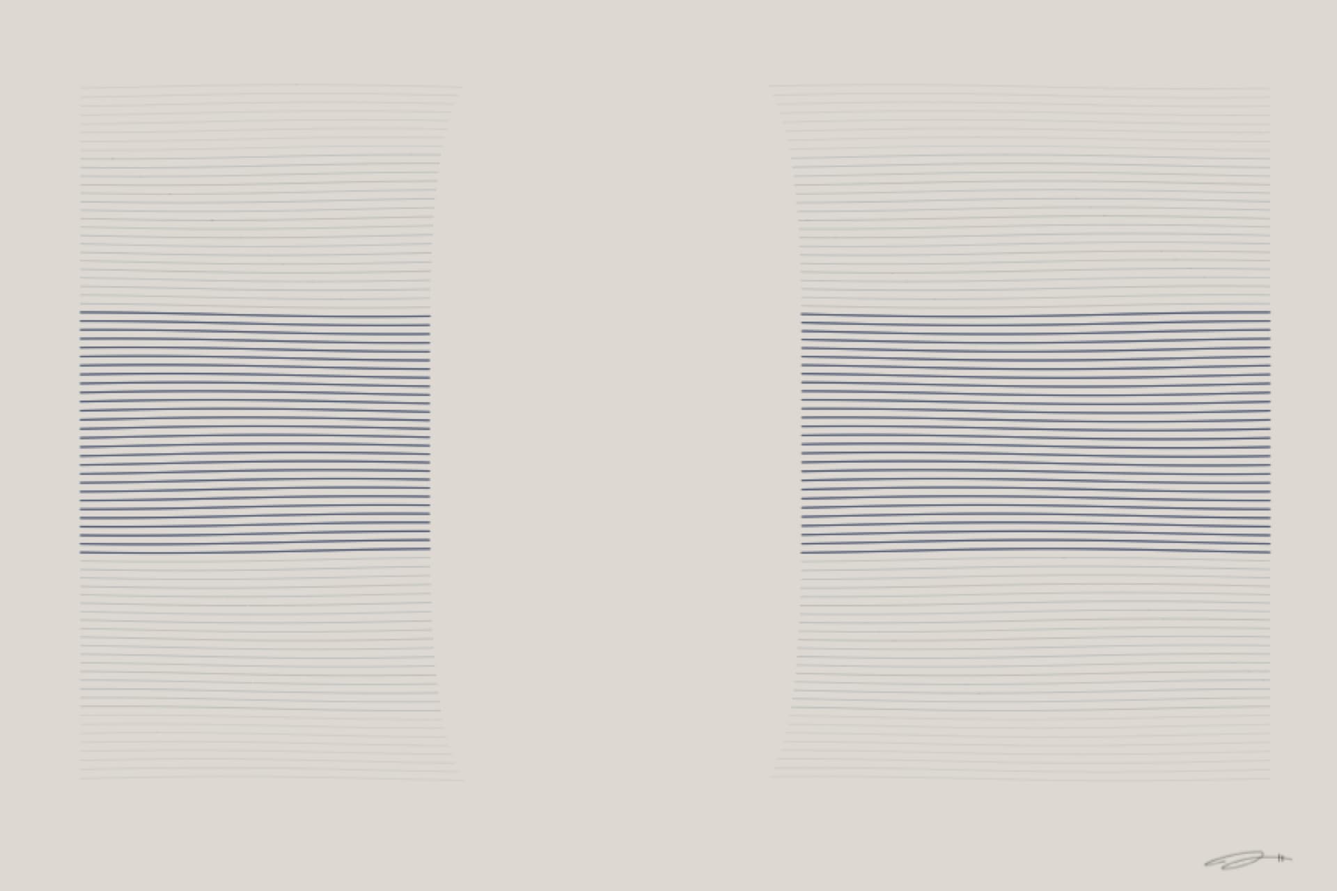 Absence — minimalist mathematical fine art print from the grief series by Geometry of Feeling