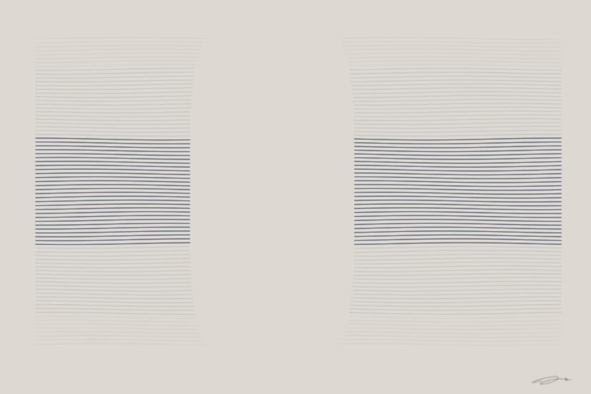 Absence — mathematical art print from the GRIEF series by Geometry of Feeling