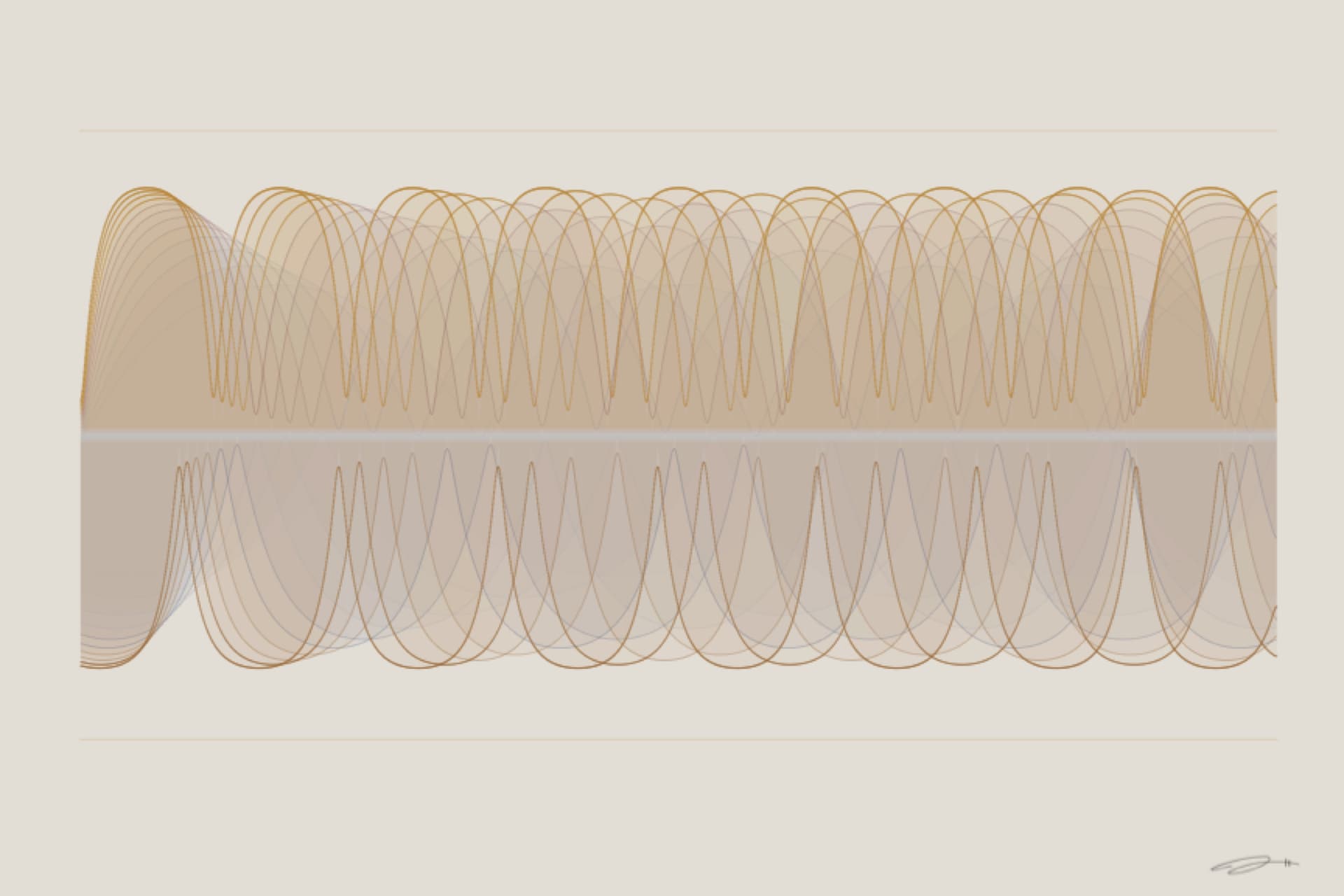 Tantalus — minimalist mathematical fine art print from the longing series by Geometry of Feeling