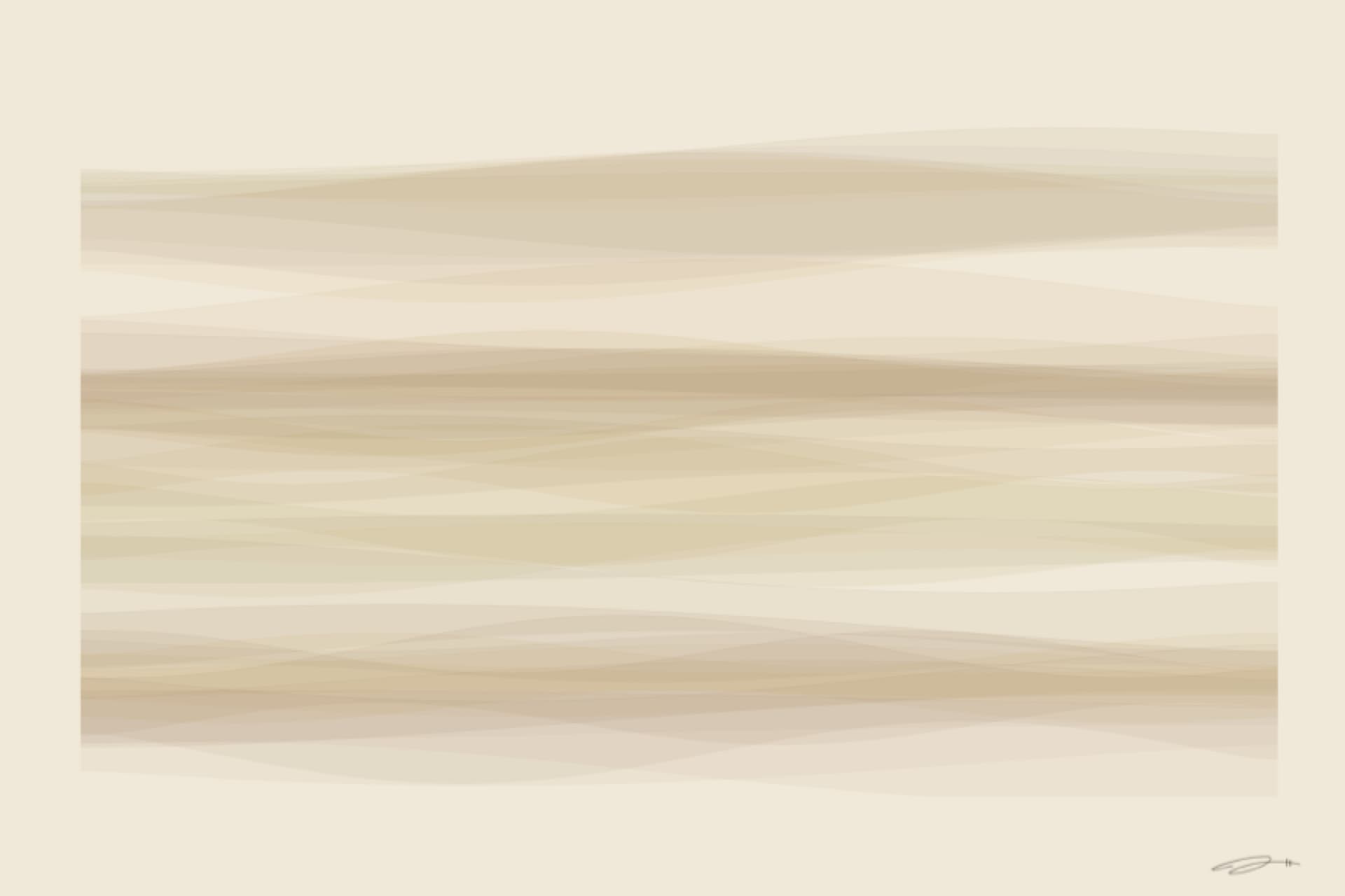 Sepia — minimalist mathematical fine art print from the nostalgia series by Geometry of Feeling