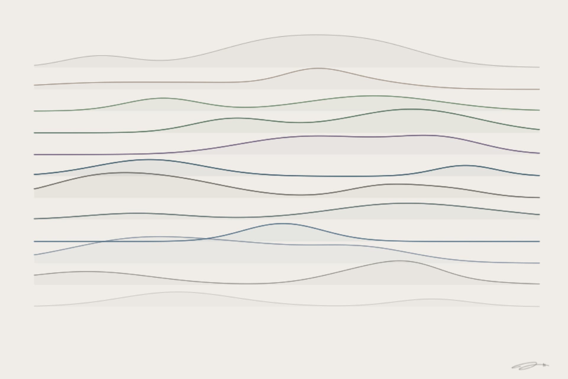 Cloud — minimalist mathematical fine art print from the peace series by Geometry of Feeling
