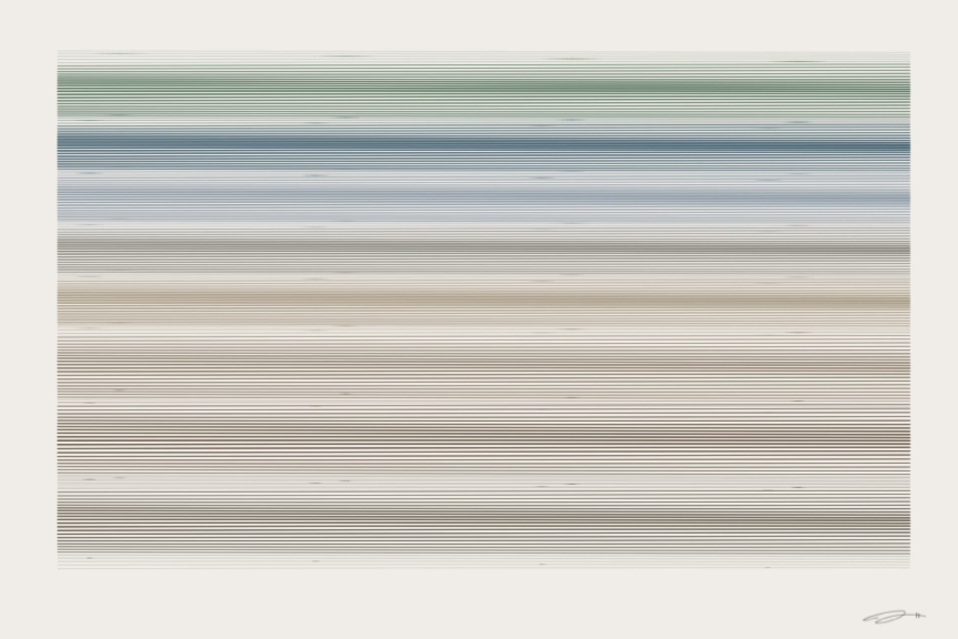 Horizon — minimalist mathematical fine art print from the peace series by Geometry of Feeling