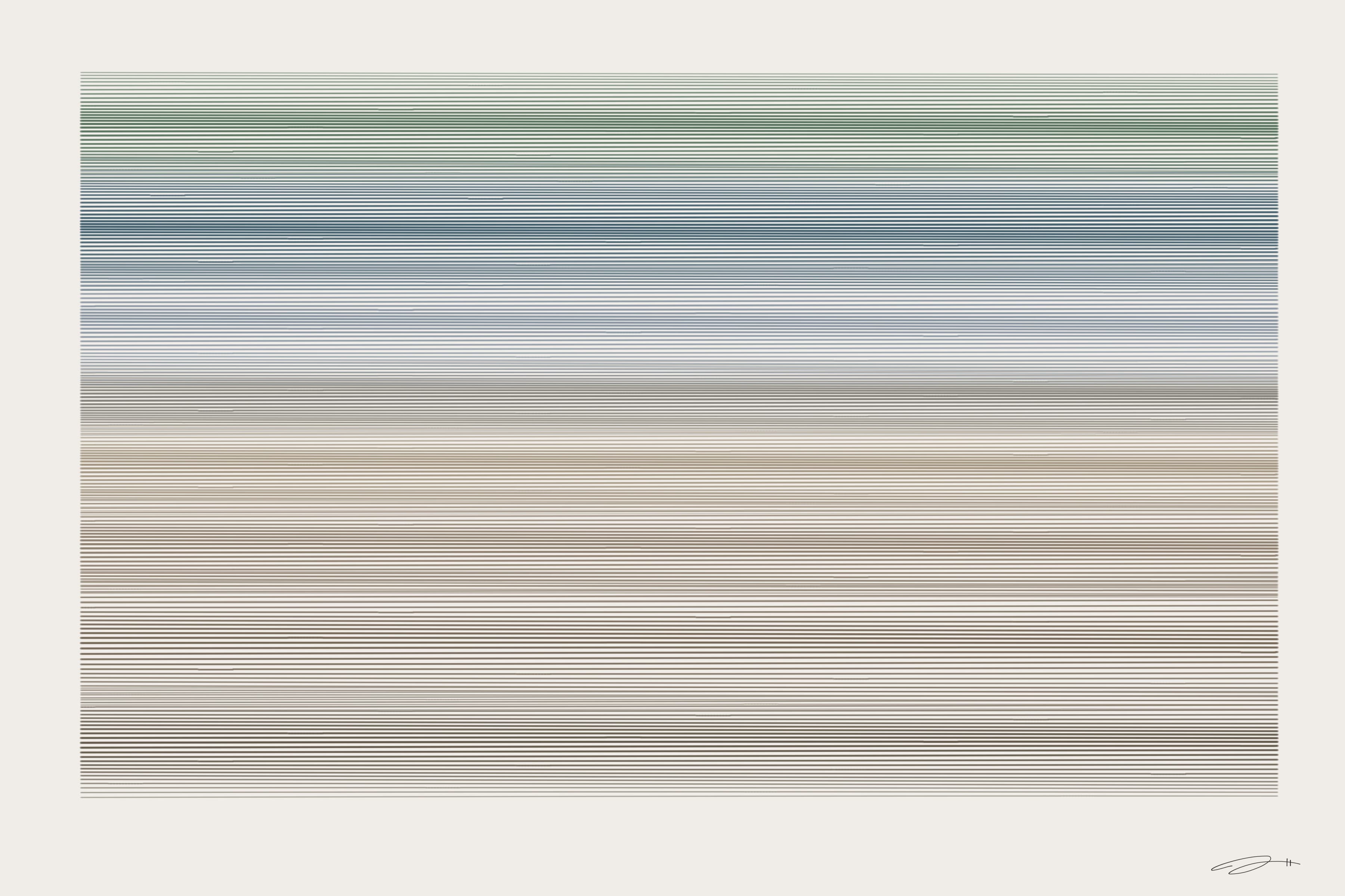 Horizon — minimalist mathematical fine art print by Geometry of Feeling