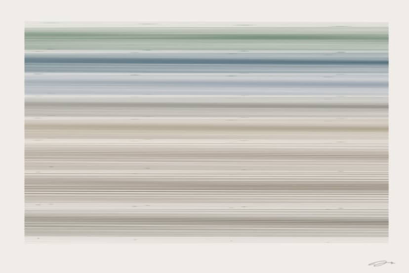 Horizon — mathematical art print from the PEACE series exploring stillness, resolution, equilibrium achieved