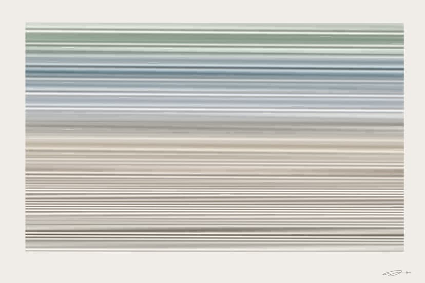 Horizon — mathematical art print from the PEACE series by Geometry of Feeling