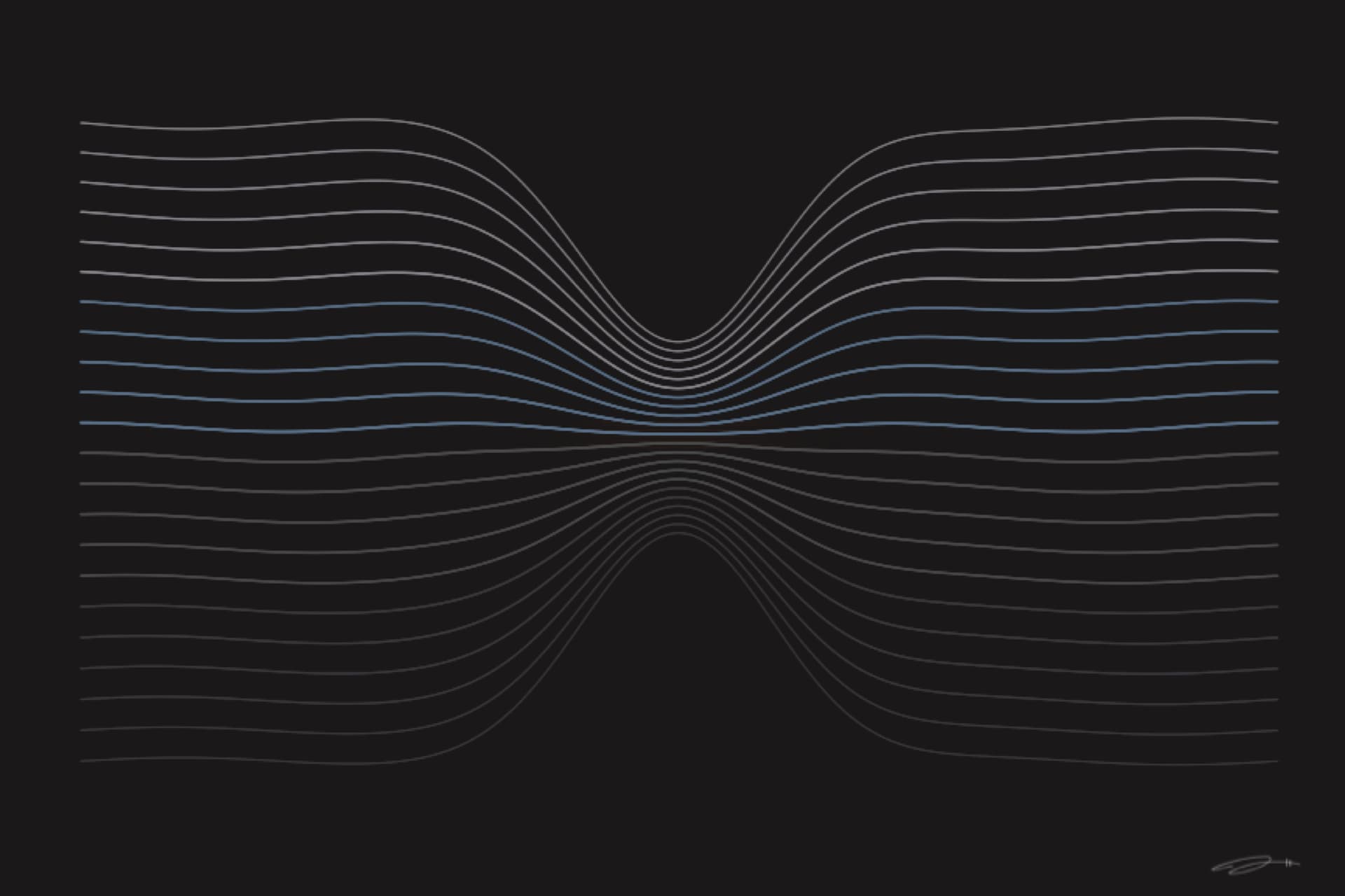 Forged — minimalist mathematical fine art print from the resilience series by Geometry of Feeling