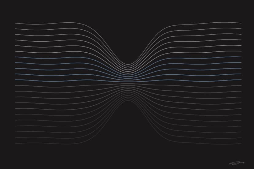 Forged — mathematical art print from the RESILIENCE series exploring recovery, repair, growing back stronger