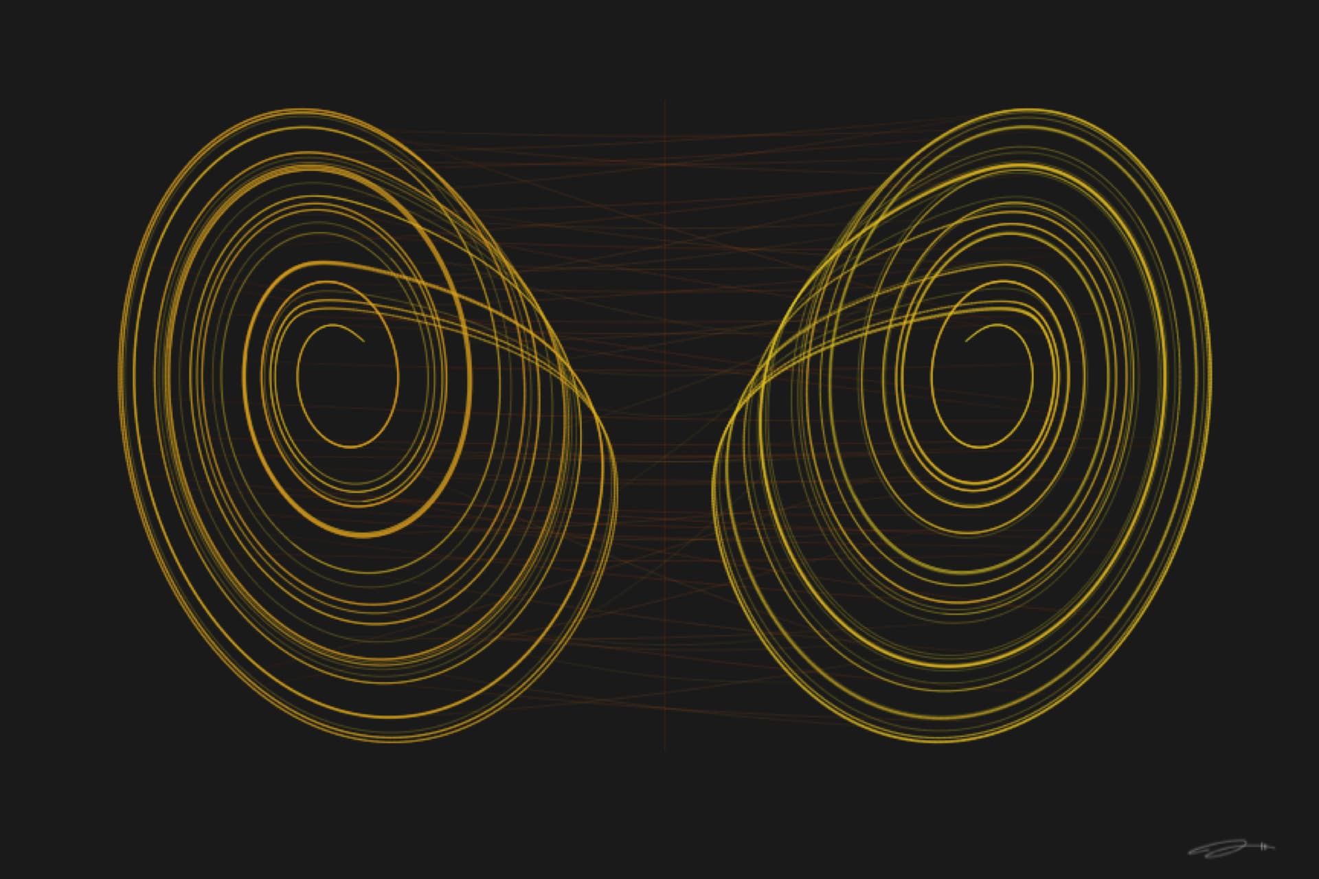 Opposition — minimalist mathematical fine art print from the tension series by Geometry of Feeling