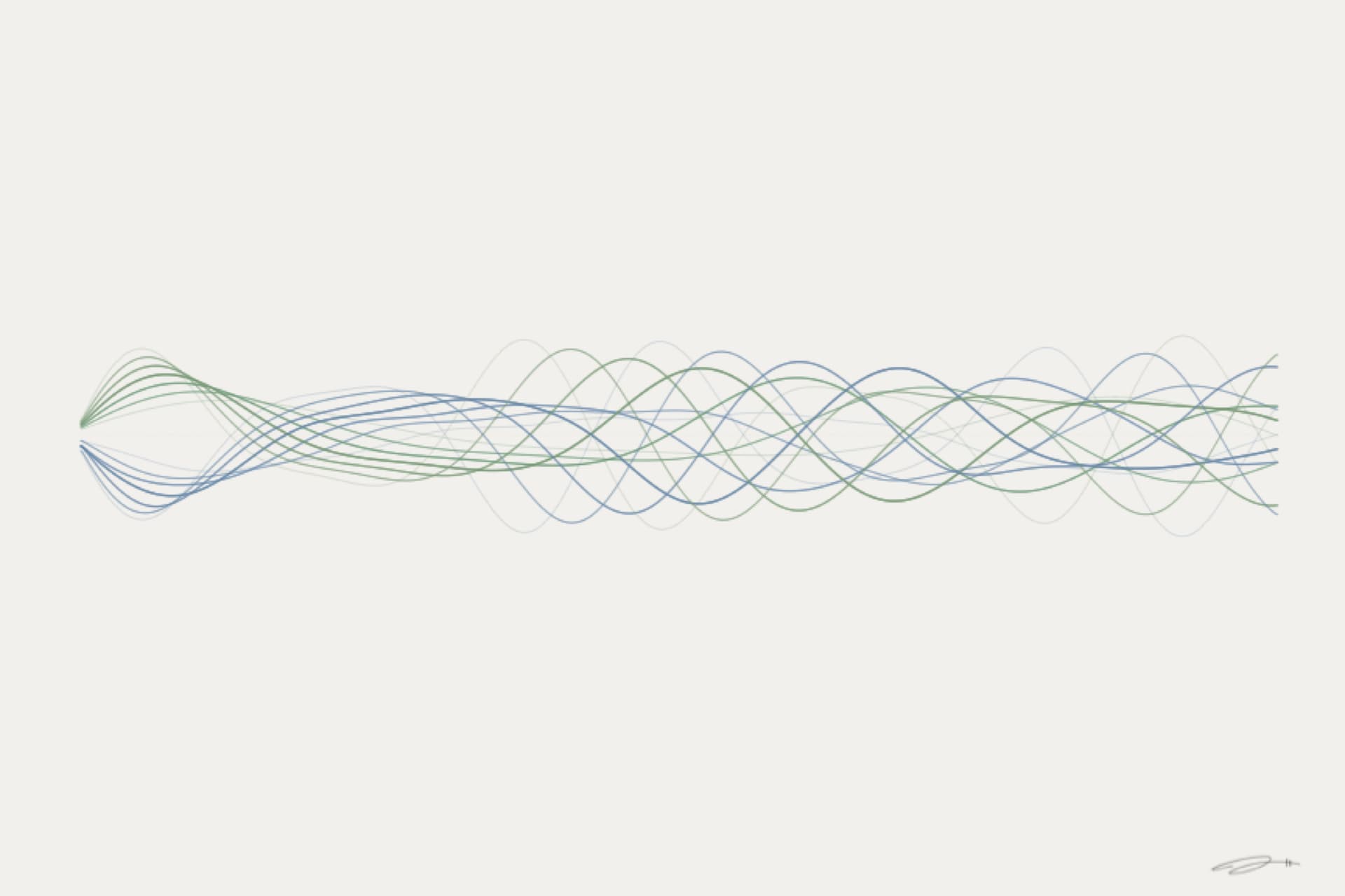 Mirror — minimalist mathematical fine art print from the trust series by Geometry of Feeling