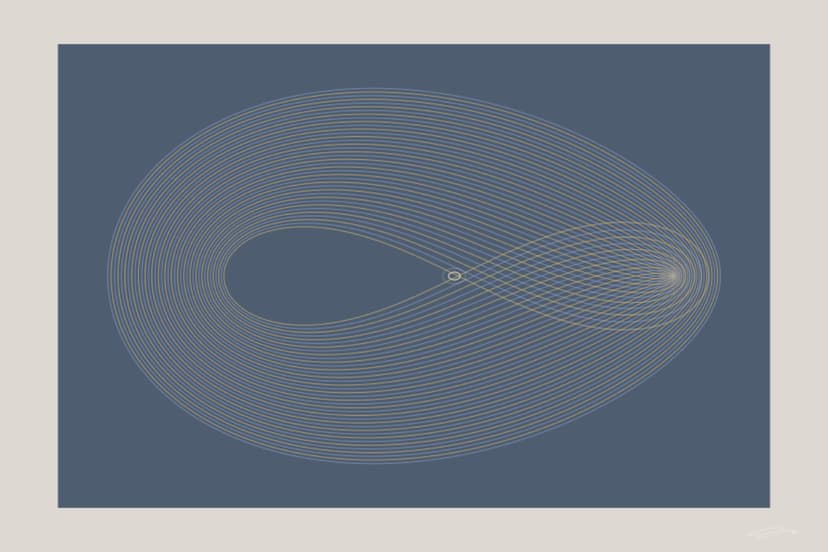 Transform — mathematical art print from the WONDER series exploring awe at structure, the surprise of hidden order